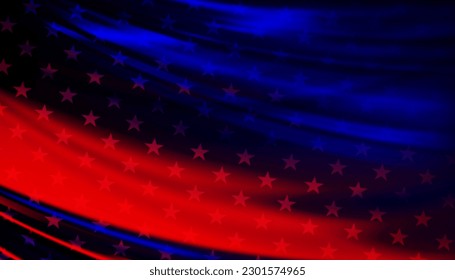 Abstract composition of flag of America, national symbol of USA country