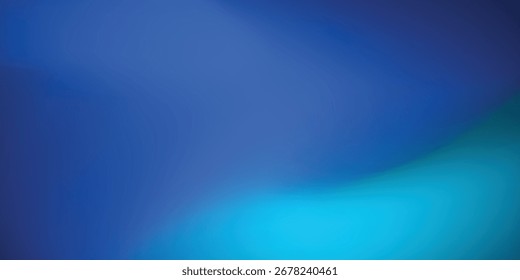 Eine abstrakte Komposition mit fließenden Blautönen, sanfter Beleuchtung schafft eine ruhige Atmosphäre, mit sanften Schatten, die Tiefe verleihen.