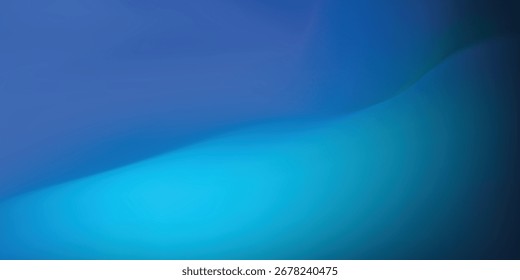 Una composición abstracta con tonos fluidos de azul, iluminación suave crea una atmósfera tranquila, con sombras suaves que agregan profundidad.