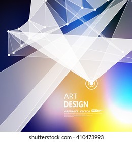Abstract composition, futuristic technology, rainbow blue font texture, white cybernetic dots, creative banner figure, wallpaper, outer space flyer fiber, neon star light matrix backdrop, vector art