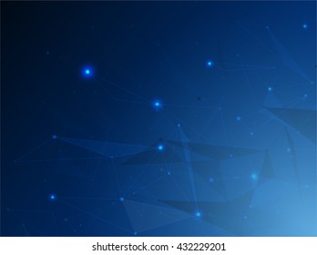 Abstract composition, futuristic technology, silver font texture, white cybernetic dots, creative banner figure, vector design
