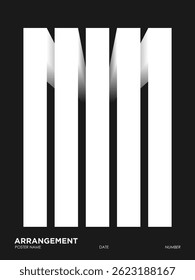 Composição abstrata Projeto geométrico. Design moderno Bauhaus, modelo de pôster de design conceitual. Ilustração vetorial