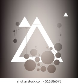 Abstract  composition with geometric elements