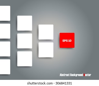 Abstract composition, geometric pattern, square ornament, classic background, EPS 10 vector illustration