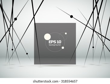Abstract composition, geometric shape print, font ornament, square block, line, dot, wallpaper, startup screen saver, headpiece, static picture, creative decoration concept, EPS 10 vector illustration