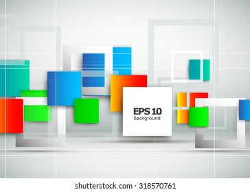 Abstract composition, geometric shape print, square block, line, wallpaper, startup screen saver, headpiece, static picture, creative decoration concept, EPS 10 vector illustration 