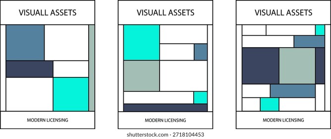 Composição abstrata de formas geométricas e linhas em estilo retro moderno. Eps 10