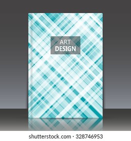 Abstract composition, geometric shapes, lines interlacement, square plexus, a4 business brochure title sheet, backdrop surface, creative head page form, EPS 10 vector illustration