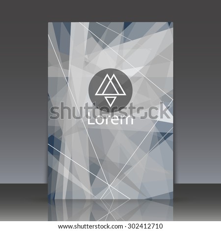 Abstract composition, geometric shapes, logo, Brochures, background. EPS 10 vector illustration
