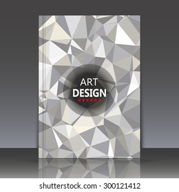 Abstract composition, geometric shapes, triangles, Brochures, background, EPS 10, vector illustration