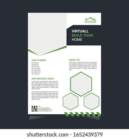 Abstract composition. Green square figure text frame surface. A4 brochure cover design. Fancy title sheet model. Creative vector front page art. Banner form texture. Flyer fiber font