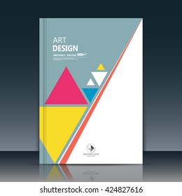 Abstract composition. Grey, white brochure cover. Triangle section title sheet. Creative logo figure flyer fiber. Ad banner form texture. Text frame surface. EPS10 label icon backdrop. Vector art