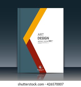 Abstract composition. Grey, white brochure cover. Yellow, red section title sheet. Creative logo figure flyer fiber. Ad banner form texture. Text frame surface. EPS10 label icon backdrop. Vector art