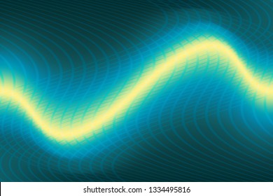 Abstract composition from a grid of the colored lines on a gradient background. Vector image.