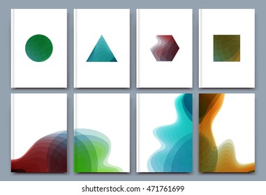 Abstract composition. Grunge art text frame surface. Patch a4 brochure cover design. Title sheet model set. Logo figure icon. Simple vector front page. Ad banner form texture. Blotch flyer fiber font