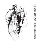 Abstract composition. Grunge texture. Art brush stroke. Abstract background