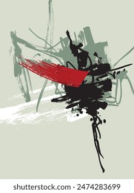 Abstract composition. Grunge texture. Art brush stroke. Abstract background