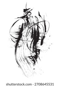 Abstract composition. Grunge texture. Art brush stroke. Abstract background
