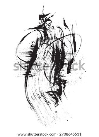 Abstract composition. Grunge texture. Art brush stroke. Abstract background