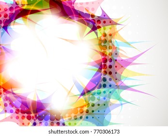 Abstract composition, halftone effect. Place for text. Background for presentation business card. Vector EPS10 with transparency