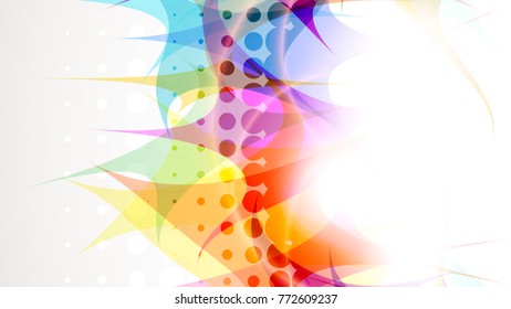 Abstract composition, halftone effect. Place for text. Background for presentation business card. Full HD 4K wallpaper. Vector EPS10 with transparency