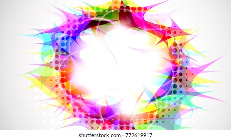 Abstract composition, halftone effect. Place for text. Background for presentation business card. Full HD 4K wallpaper. Vector EPS10 with transparency