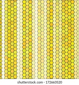 Abstract composition of hexagons of geometric shapes.Colorful mosaic background. vector illustration
