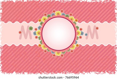 Abstract composition for the holiday Mother's Day "