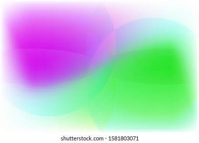 Abstract composition of intersecting colored, gradient, translucent, geometric shapes on a gradient background. Vector image.