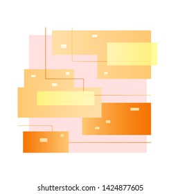 Abstract composition isolated on white background. Design element