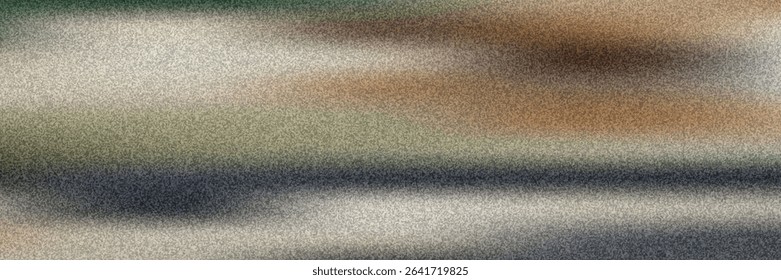 Abstract composition of layered waves in earthy tones