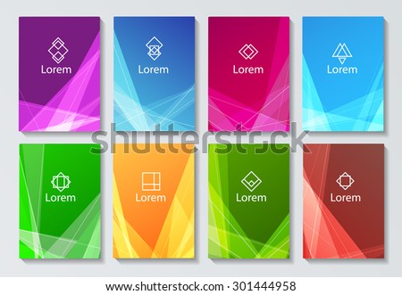 Abstract composition, line, logo, Brochures, background, EPS 10 vector illustration