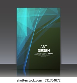 Abstract composition, lines, a4 brochure title sheet, space background, laser light rays surface, neon star movement backdrop, EPS 10 vector illustration