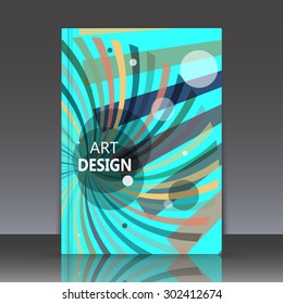 Abstract composition, lines, Brochures, background. EPS 10 vector illustration