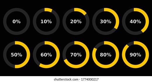 Abstract composition. Loading bar element icon. Creative web design download timer. Users completion indicator. White background, black cluster lines. Uploading speed symbol. Internet page progress