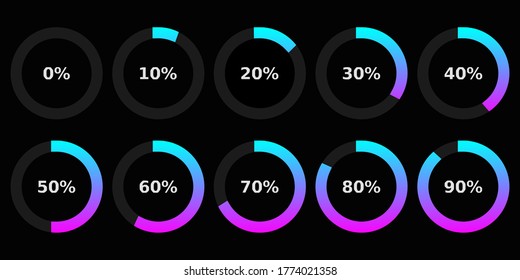 Abstract composition. Loading bar element icon. Creative web design download timer. Users completion indicator. White background, black cluster lines. Uploading speed symbol. Internet page progress