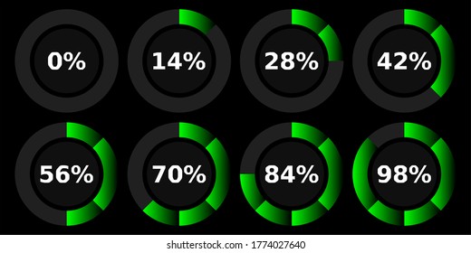 Abstract composition. Loading bar element icon. Creative web design download timer. Users completion indicator. White background, black cluster lines. Uploading speed symbol. Internet page progress