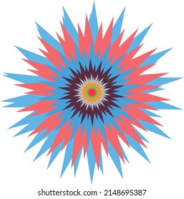 Abstract composition, it looks like a bright shining star. A vector file is useful for creating your designs.