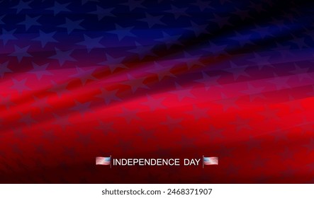 Abstract composition with many stars, USA Independence Day.
