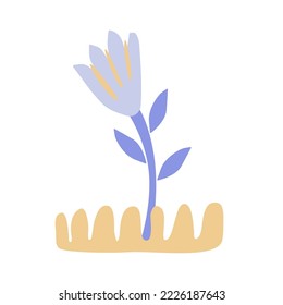 Abstract composition in Matisse style with a flower.