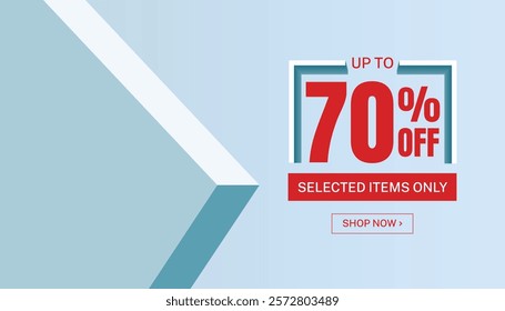 Abstract composition in minimal design. Studio showroom product pedestal, Fashion showcase mockup scene. Vector banner cosmetic With up to 75% Off