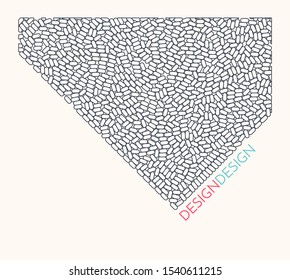 Abstract composition of a modern art style. Design for card, invitation or poster.