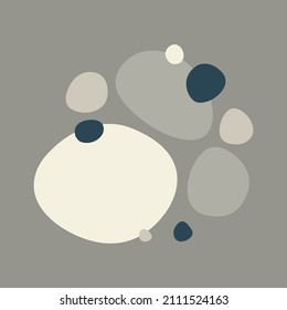 Abstrakte Komposition. Moderne Vektorkunst für trendige Innenposter.