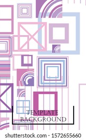 Abstract composition. Modern vector front page art. Round figure icon. Ad flyer