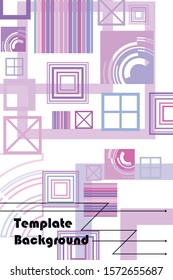 Abstract composition. Modern vector front page art. Round figure icon. Ad flyer