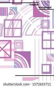 Abstract composition. Modern vector front page art. Round figure icon. Ad flyer