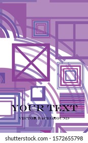 Abstract composition. Modern vector front page art. Round figure icon. Ad flyer