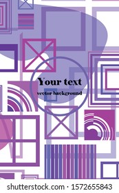 Abstract composition. Modern vector front page art. Round figure icon. Ad flyer