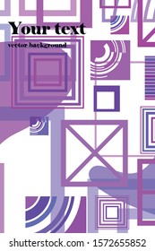 Abstract composition. Modern vector front page art. Round figure icon. Ad flyer