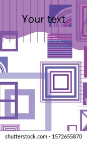 Abstract composition. Modern vector front page art. Round figure icon. Ad flyer